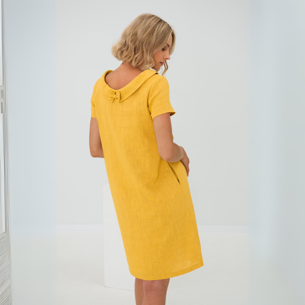 Women's Short Sleeve Mini Dress with Pockets