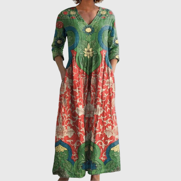 Tara™ - Vintage Floral Maxi Dress