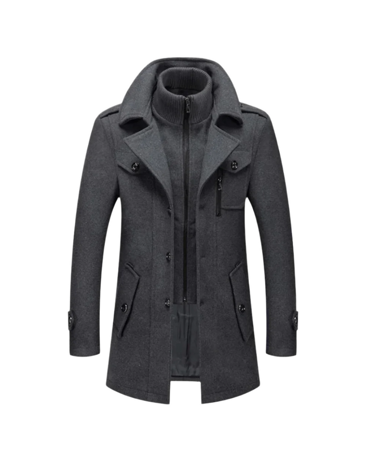 Giuseppe | Men's Tailored Warm Winter Coat with Buttons