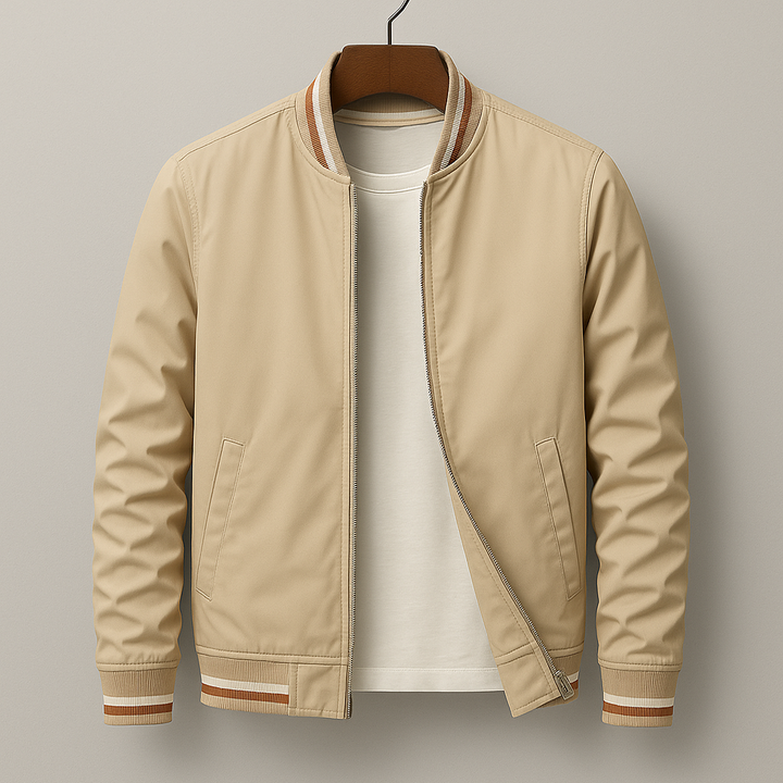 Colton | Striped Parker Jacket with Pockets