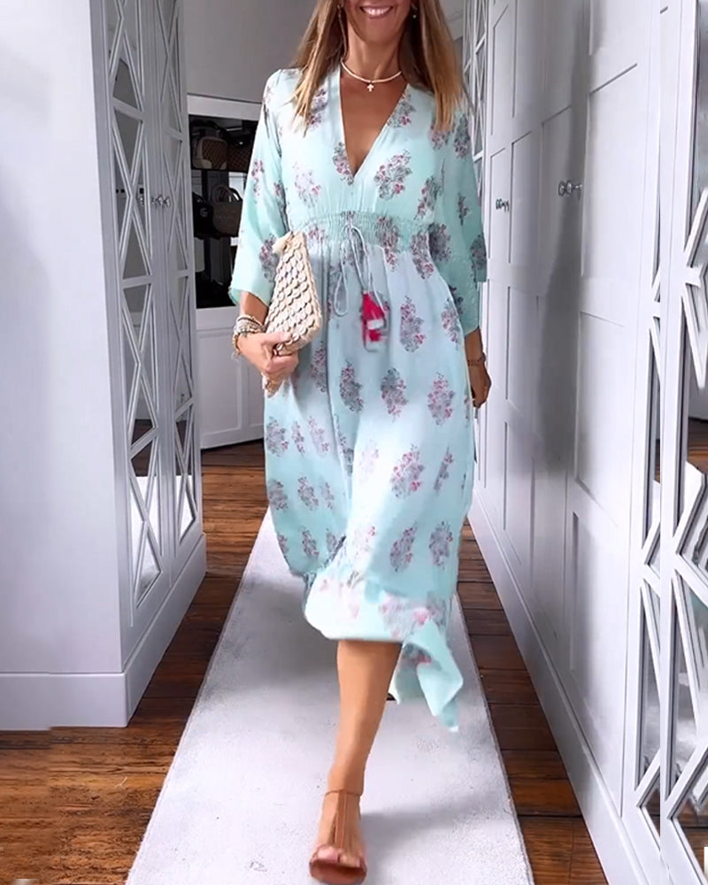 Celina™ - Elegant Floral Dress