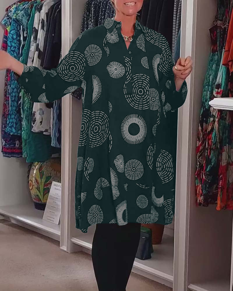 Marlene | Women's Casual Geometric Print Dress