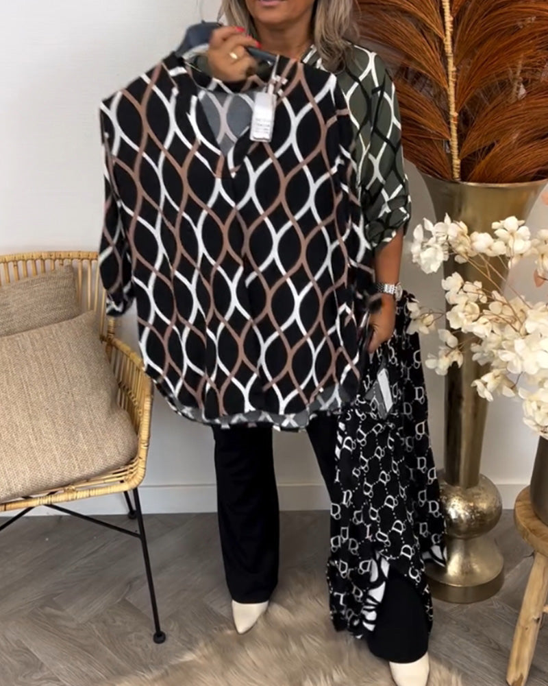 Janny | Women's Long Sleeve V-Neck Casual Long-Sleeve Blouse
