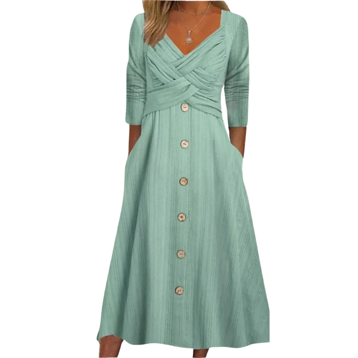 Ella | Women's Elegant Tummy Coverage Dress with Pockets
