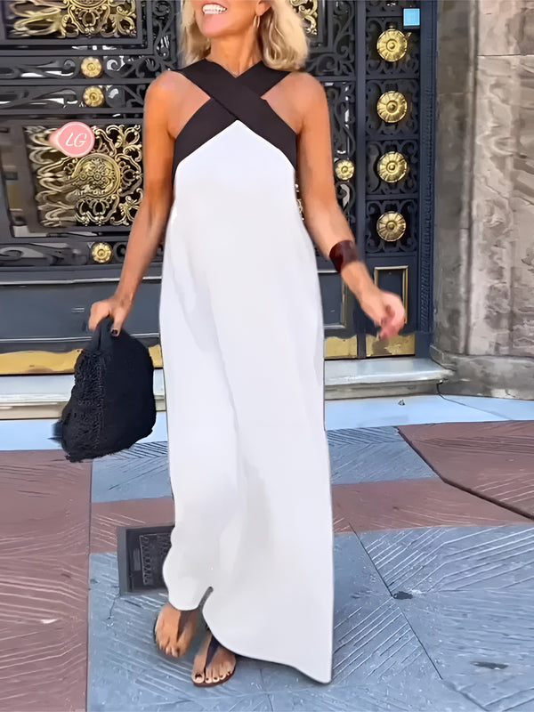 Delphine | Women's Relaxed Off-the-Shoulder Mini Elegant Cross-Over Dress