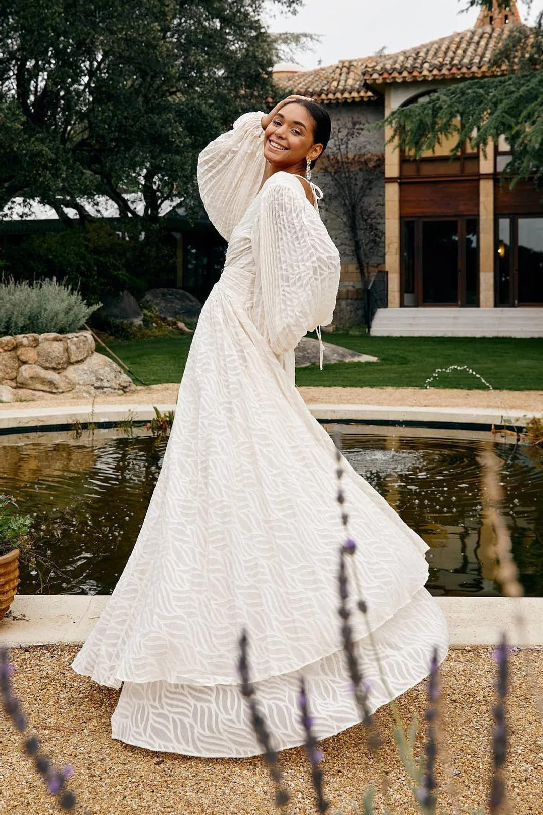 Florie | Elegant Long V-Neck Dress