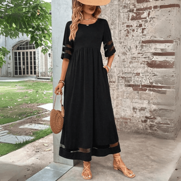 Zora | Women's Classic Elegant Maxi Dress with Belt