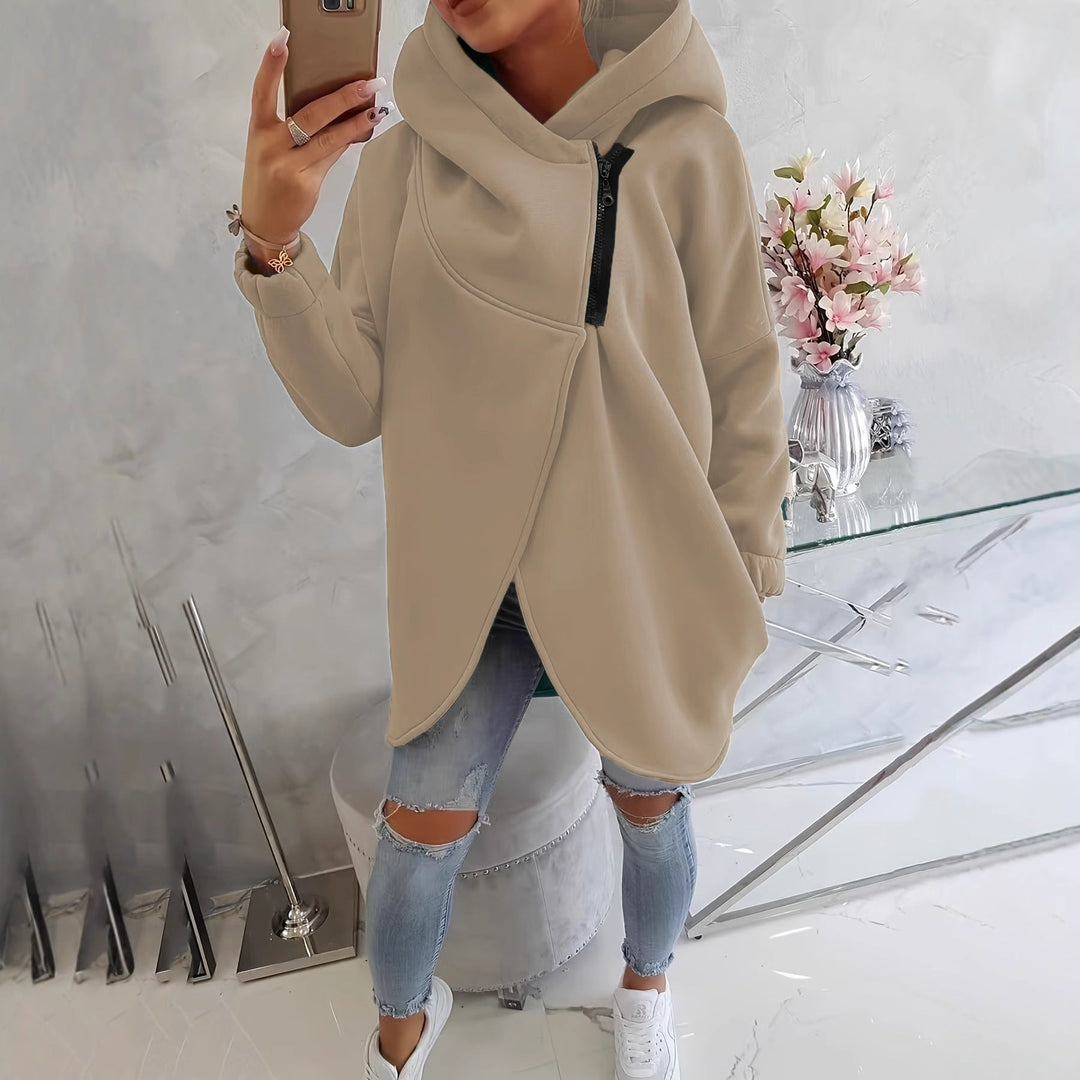 Emma | Women's Long Sleeve Comfortable Zip-Up Hoodie with Pockets