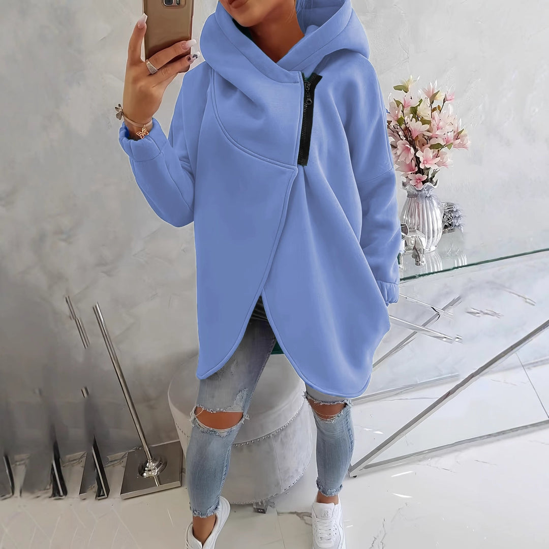 Emma | Women's Long Sleeve Comfortable Zip-Up Hoodie with Pockets