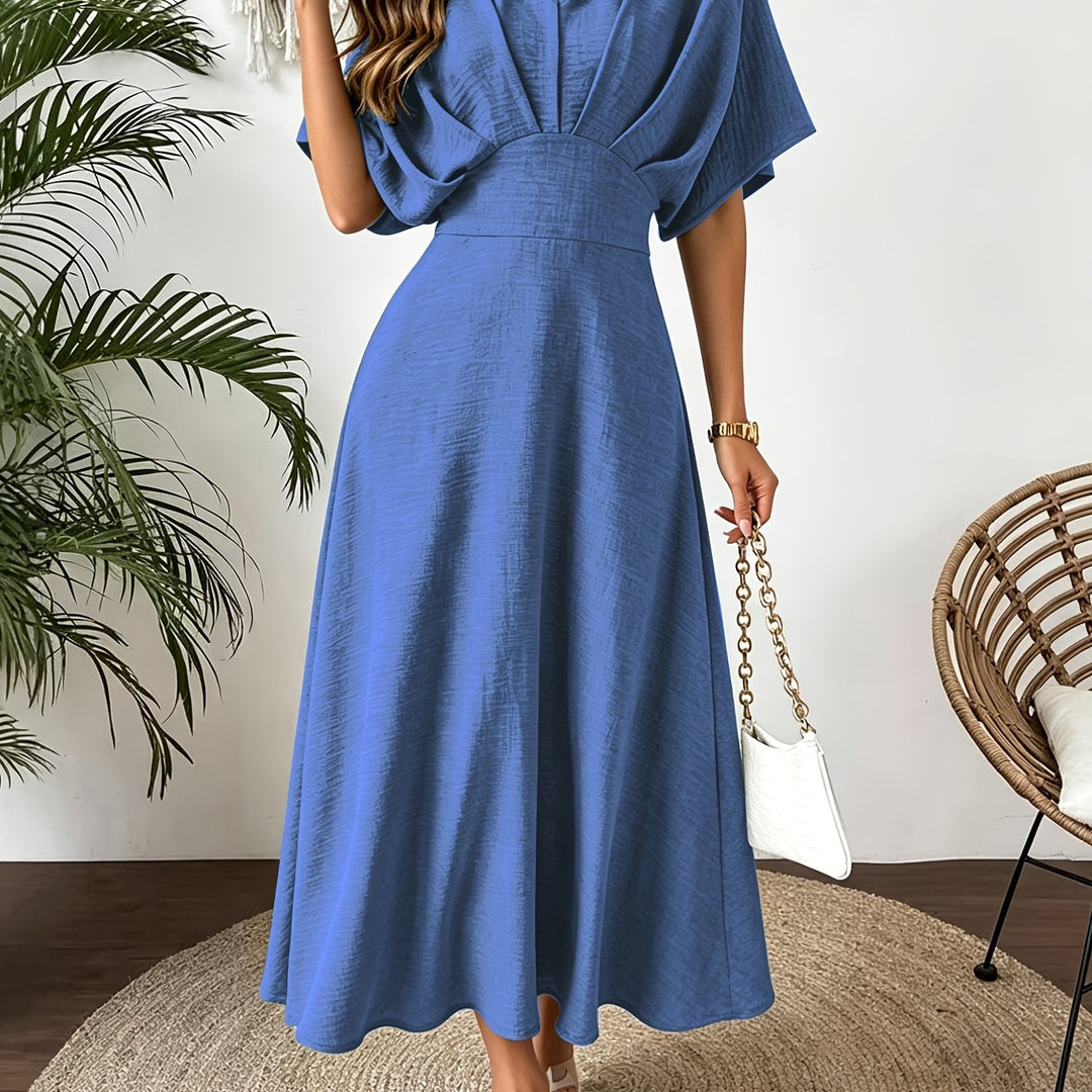 Women's V-Neck Midi Dress