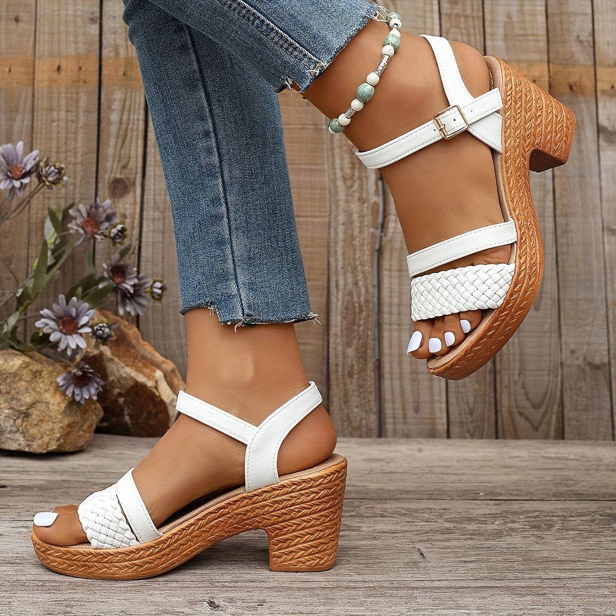 Haven Braided Heel Sandals