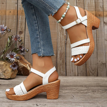 Haven Braided Heel Sandals