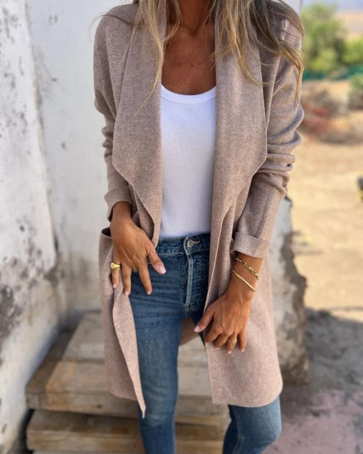 Eigona | Casual Lapel Cardigan Jacket with Pockets