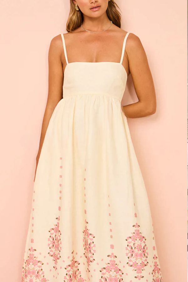 Wendy® Floral Paradise Maxi Dress with Straps and Pockets - Unique Print and Comfortable Fit