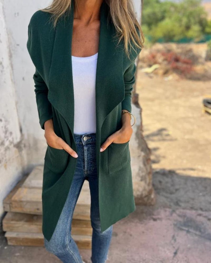 Eigona | Casual Lapel Cardigan Jacket with Pockets