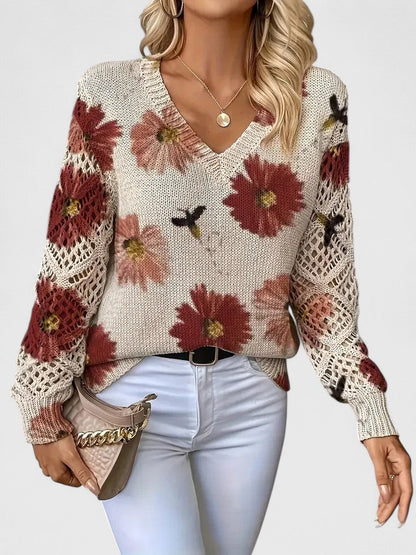 Deborah™ - Casual Floral Sweater