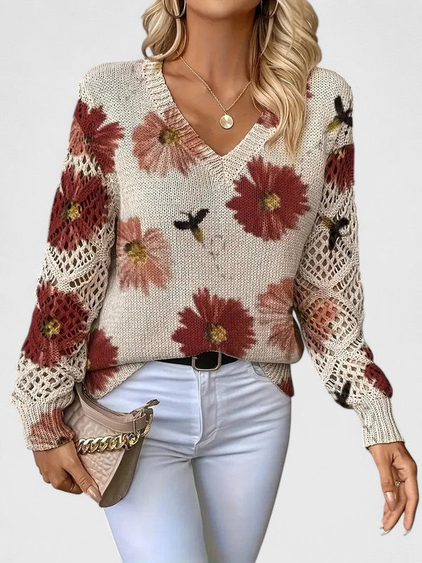 Deborah™ - Casual Floral Sweater
