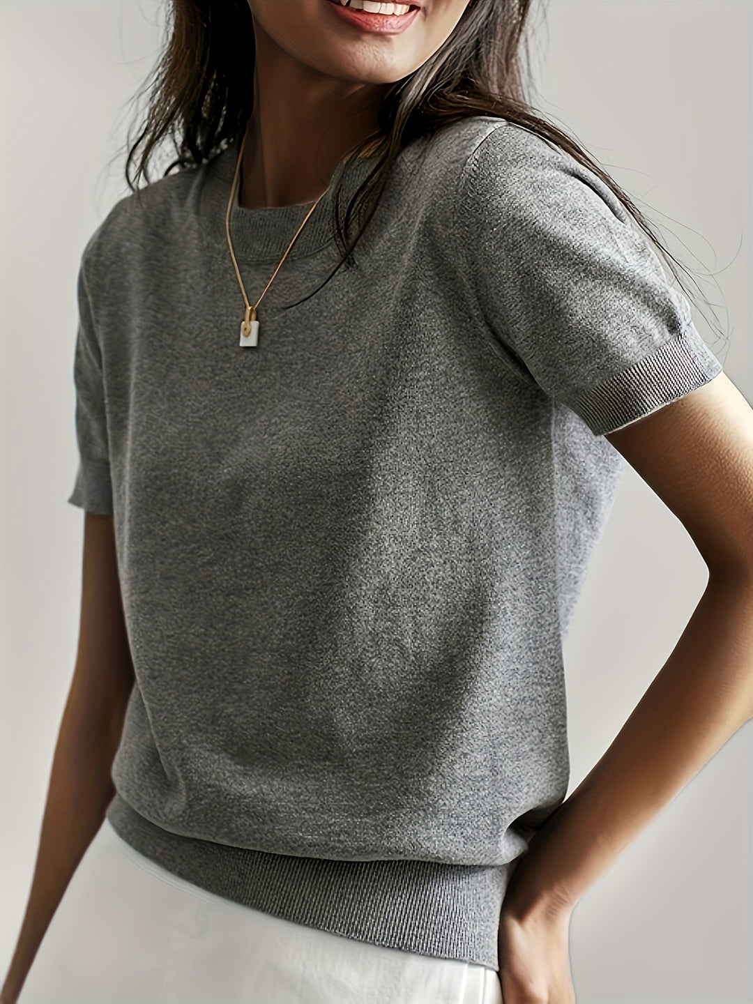 Leah™ - Casual Short Sleeve Top