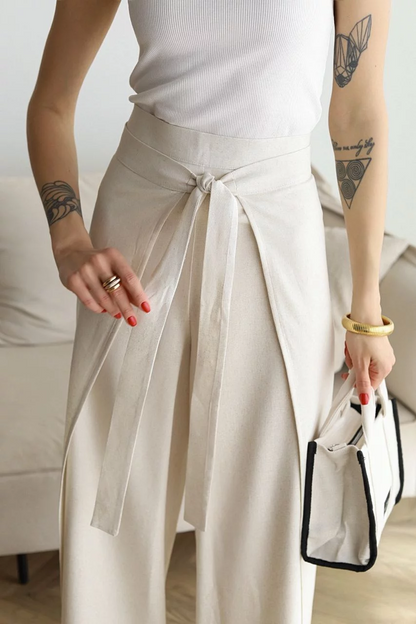 Marika™ - Wide Linen Trousers