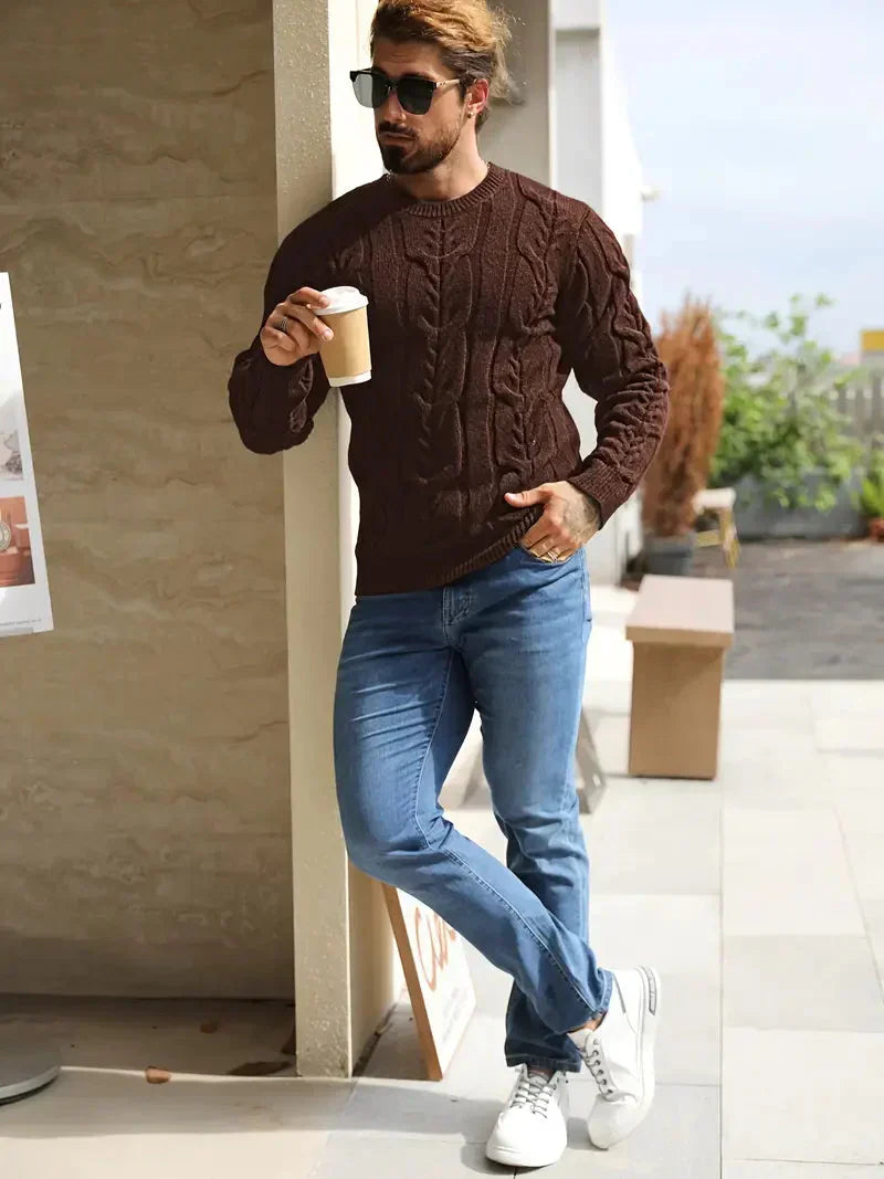 Brit & Boho™️ | Graphica Geo Knit Sweater