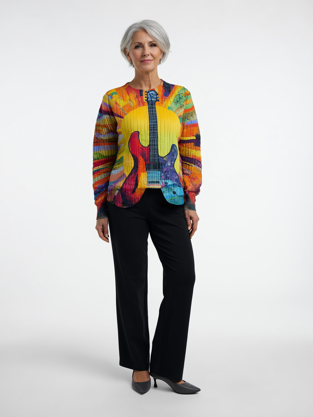 Tatum | Women's Relaxed Colorful Boho Style Sweatshirt