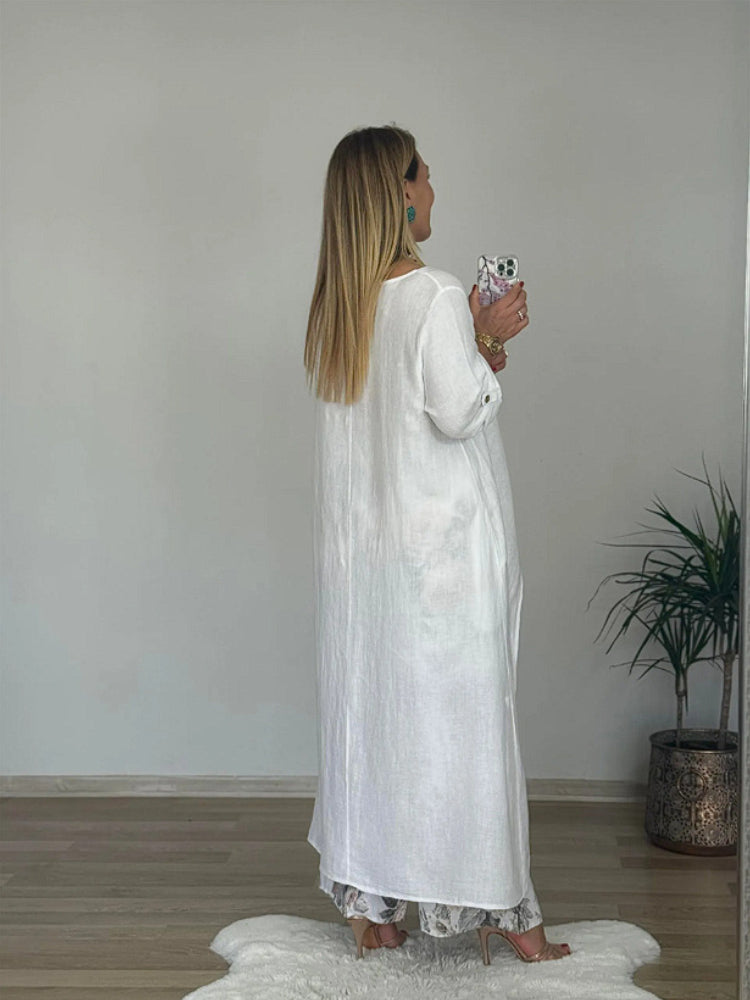 Regina™ – Elegant Casual Cotton & Linen Set