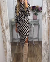 Donna™ - Comfy Printed Slit Dress