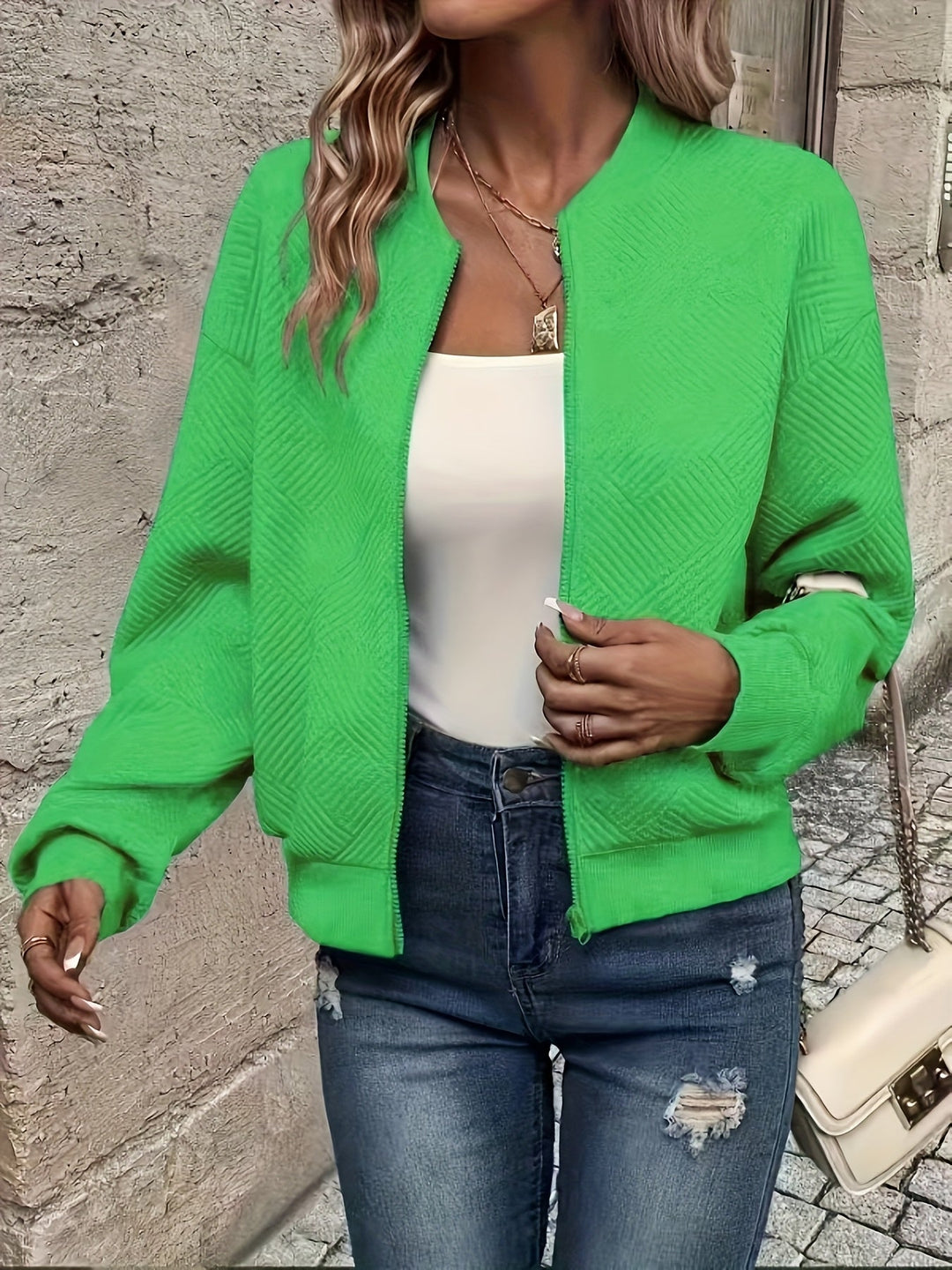 Isla | Women's Relaxed Lightweight Zip-Up Jacket with Zipper