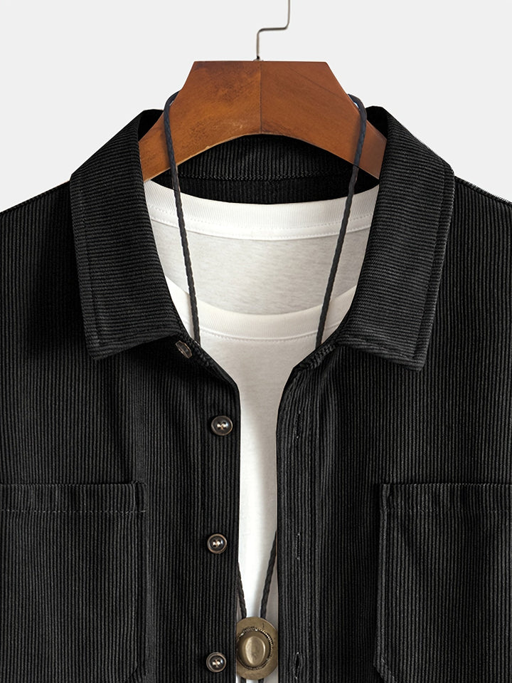 Bryce | Men's Long Sleeve Overshirt with Pockets and Buttons