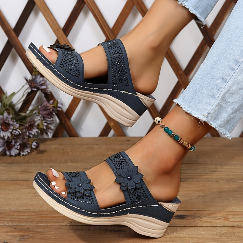 Delor | Women's Floral High Heeled Sandals