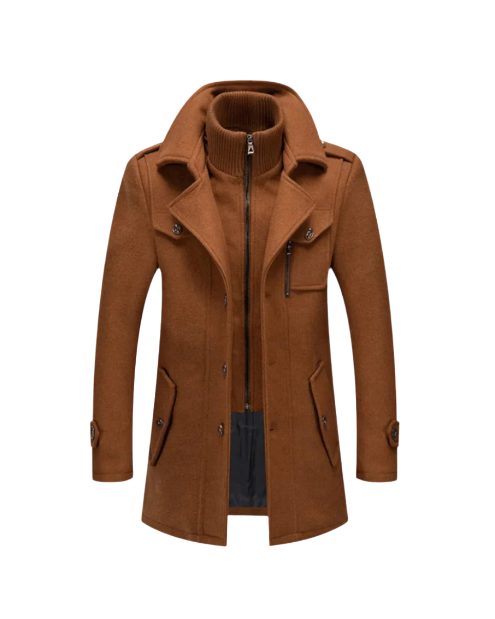 Giuseppe | Men's Tailored Warm Winter Coat with Buttons