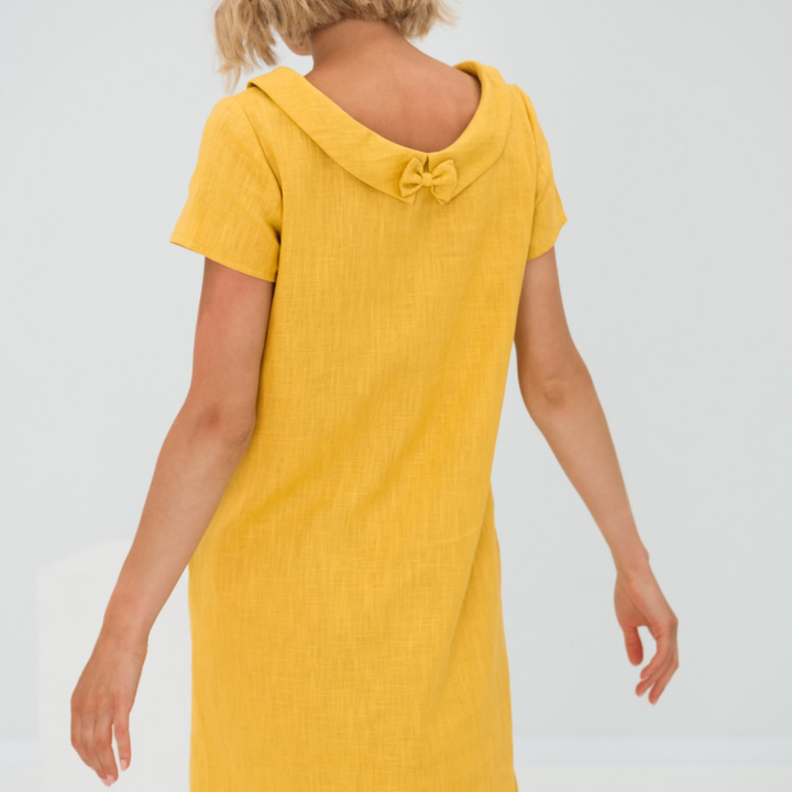 Fenna | Women's Short Sleeve Mini Dress with Pockets