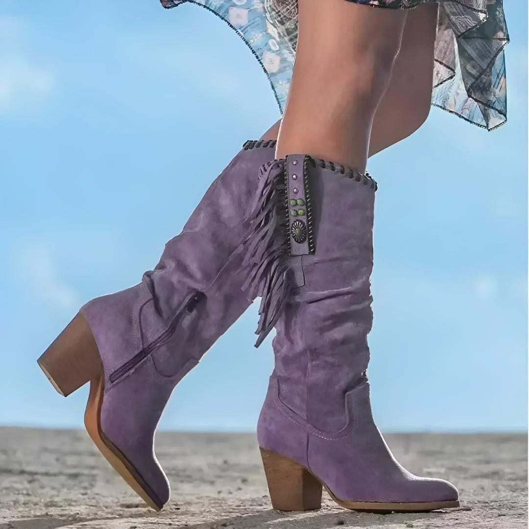 Imogen | Women's Orthopedic Boots with Fringe
