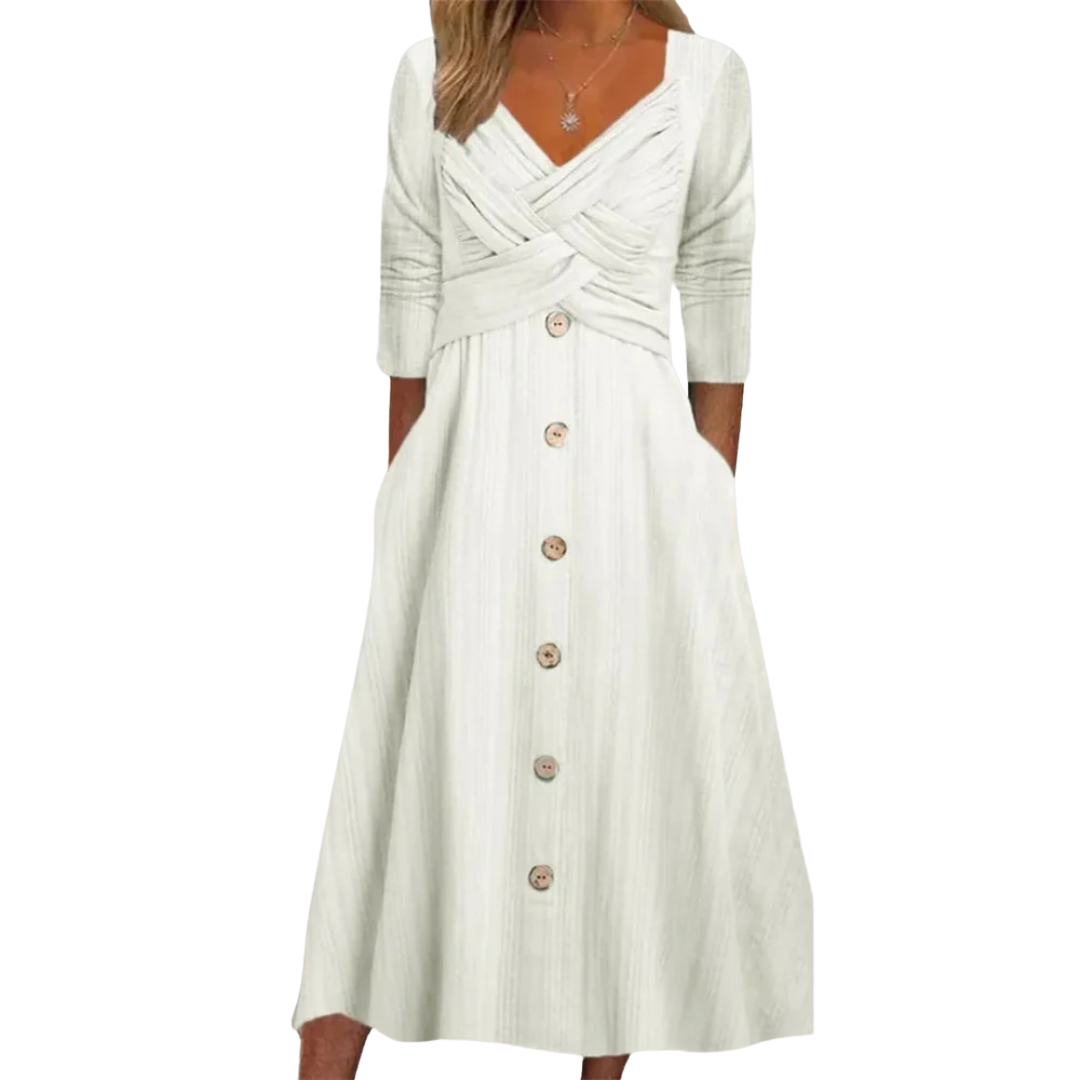 Ella | Women's Elegant Tummy Coverage Dress with Pockets