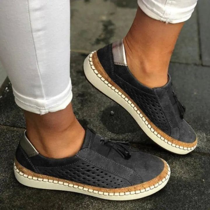Elizabeth | Women's Slip-On Sneakers with Cut-Out