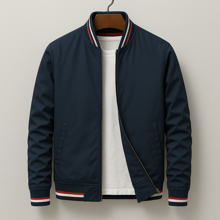 Colton | Striped Parker Jacket with Pockets