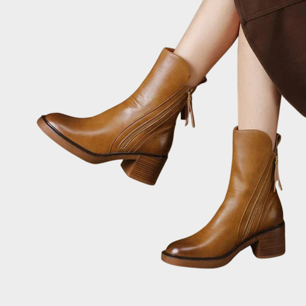 Gabriella | Women's Comfortable Ankle Heeled Boots