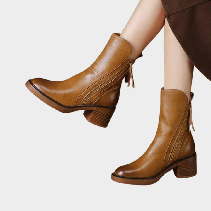 Gabriella | Women's Comfortable Ankle Heeled Boots