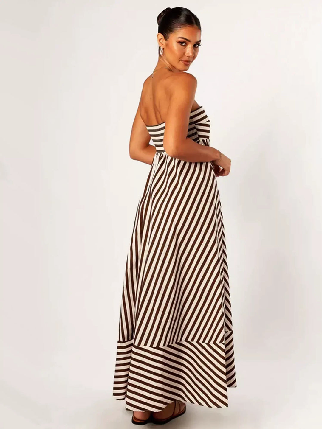 Damaris | Women's Comfortable Stylish Ruched Maxi Dress with Zipper