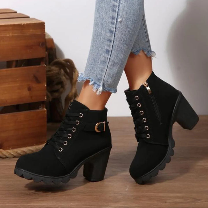 Mina | Women's Stylish Lace-Up Ankle Boots