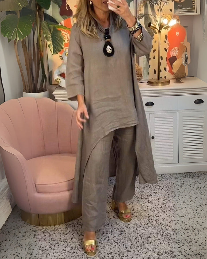 Marila | Long Sleeve Round Neck Two Piece Set