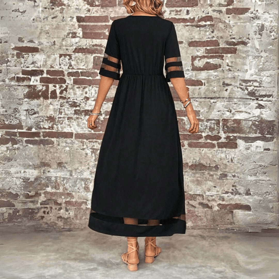 Zora | Women's Classic Elegant Maxi Dress with Belt