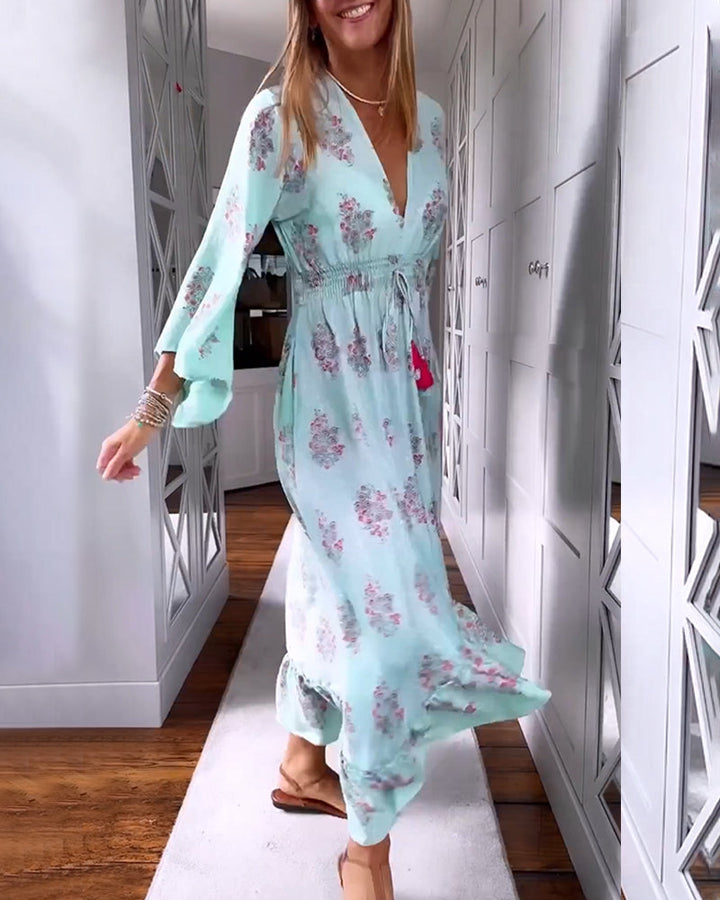 Celina | Women's Midi Elegant Floral Dress