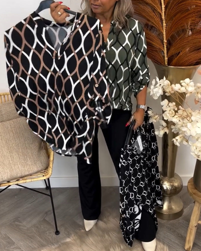 Janny | Women's Long Sleeve V-Neck Casual Long-Sleeve Blouse