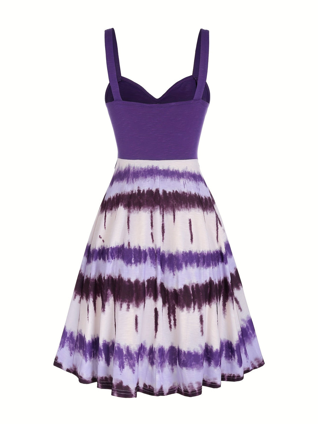 Gisele | Women's V-Neck Maxi Comfortable Tie-Dye Sleeveless Summer Dress with Buttons