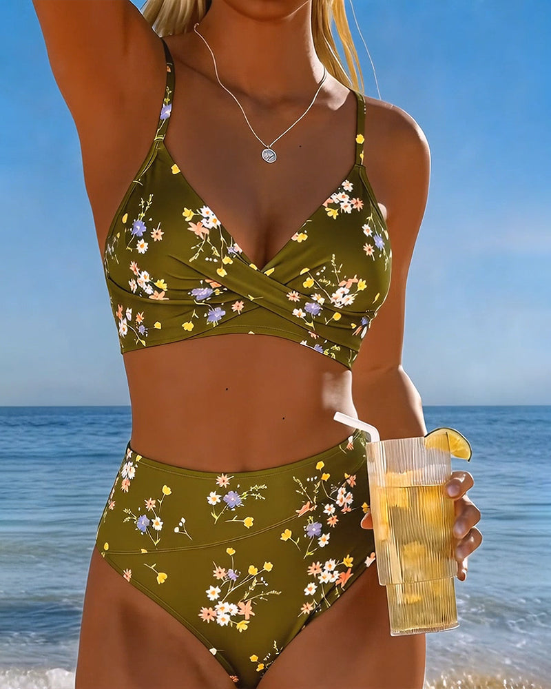 Giada | Women's Floral Bikini with Wire-Free Bra