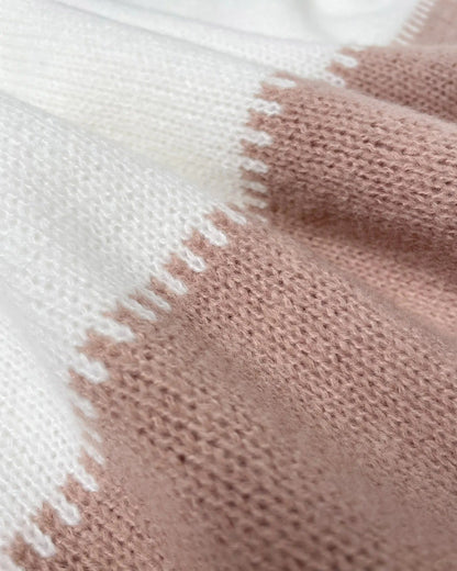 Zoe - Colourblock Leopard Sweater