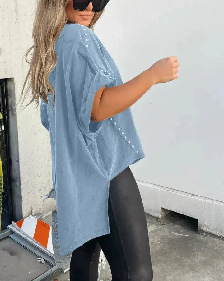 Isabelle™ - Oversized T-shirt with Studs