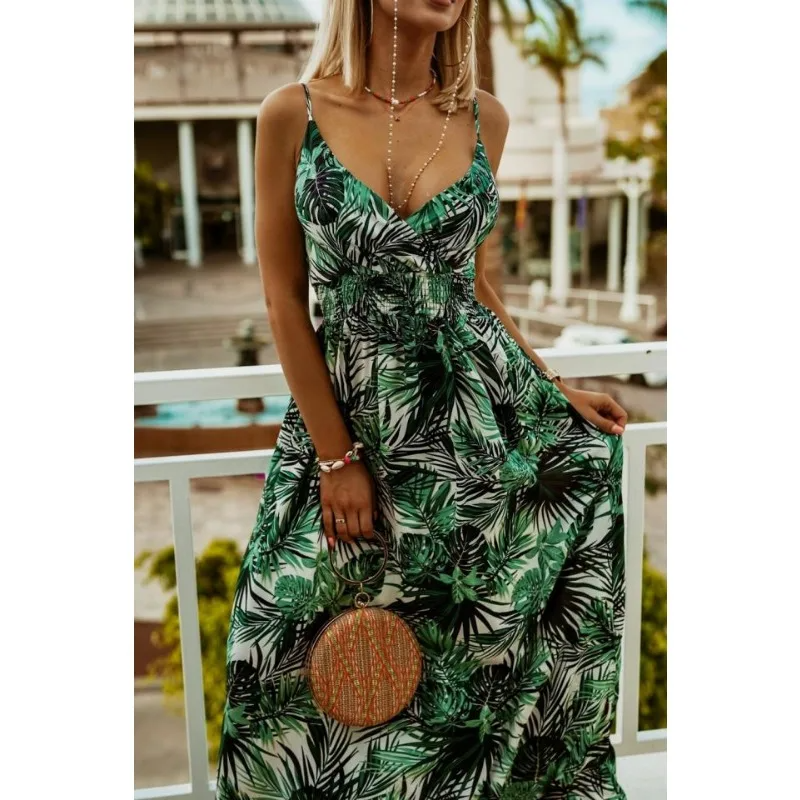 Hattie | Women's Mini Floral Printed Design Ruffle Waistband Commuter Dress