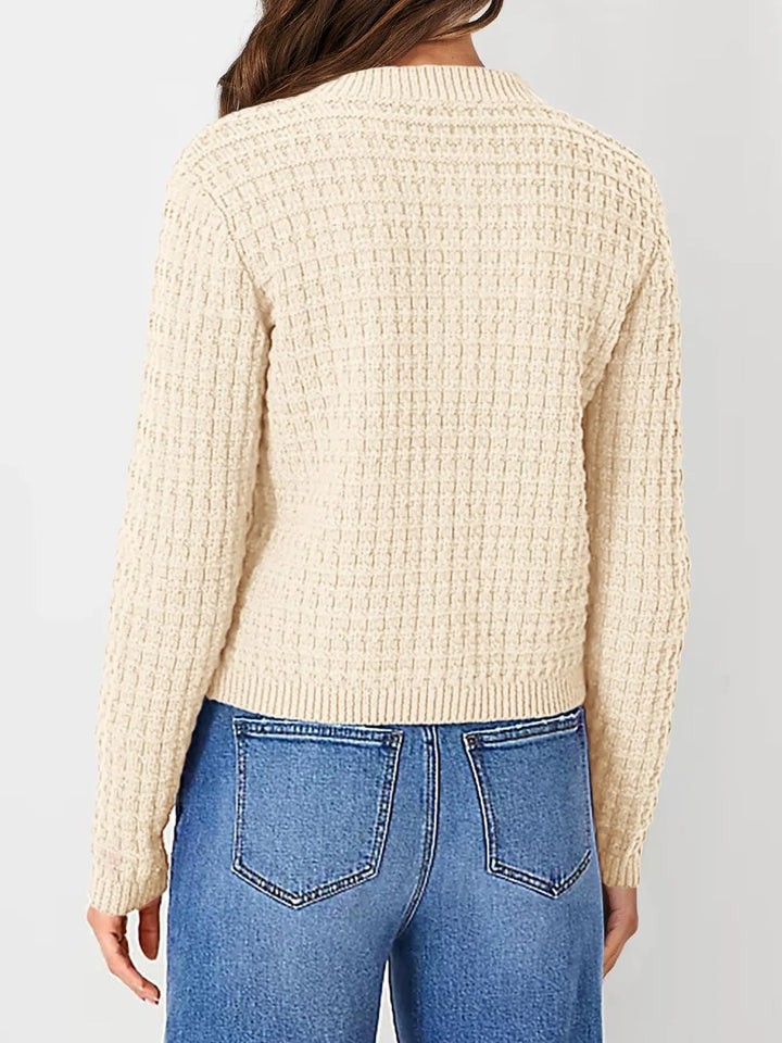 Harper | Women's Cardigan with Button Placket and Buttons